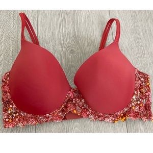 Burnt Orange Underwire Bra with Convertible Straps